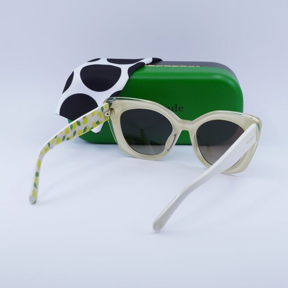 Final Price! Kate Spade MARIGOLD/S 0SZJ HA Ivory/Brown Sunglasses - Picture 8 of 8